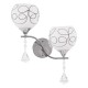 GloboStar® CANTER 00635 Μοντέρνο Φωτιστικό Τοίχου Απλίκα Δίφωτο Μεταλλικό με Διάφανο Γυαλί Μ32 x Π15 x Υ40cm GloboStar® CANTER 00635 Μοντέρνο Φωτιστικό Τοίχου Απλίκα Δίφωτο Μεταλλικό με Διάφανο Γυαλί Μ32 x Π15 x Υ40cm