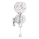 GloboStar® CANTER 00635 Μοντέρνο Φωτιστικό Τοίχου Απλίκα Δίφωτο Μεταλλικό με Διάφανο Γυαλί Μ32 x Π15 x Υ40cm GloboStar® CANTER 00635 Μοντέρνο Φωτιστικό Τοίχου Απλίκα Δίφωτο Μεταλλικό με Διάφανο Γυαλί Μ32 x Π15 x Υ40cm