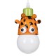 GloboStar® GIRAFFE 00638 Μοντέρνο Κρεμαστό Παιδικό Φωτιστικό Οροφής Μονόφωτο 1 x E27 Λευκό Πράσινο Πορτοκαλί Μαύρο Μεταλλικό Μ12 x Π10.5 x Υ13.5cm