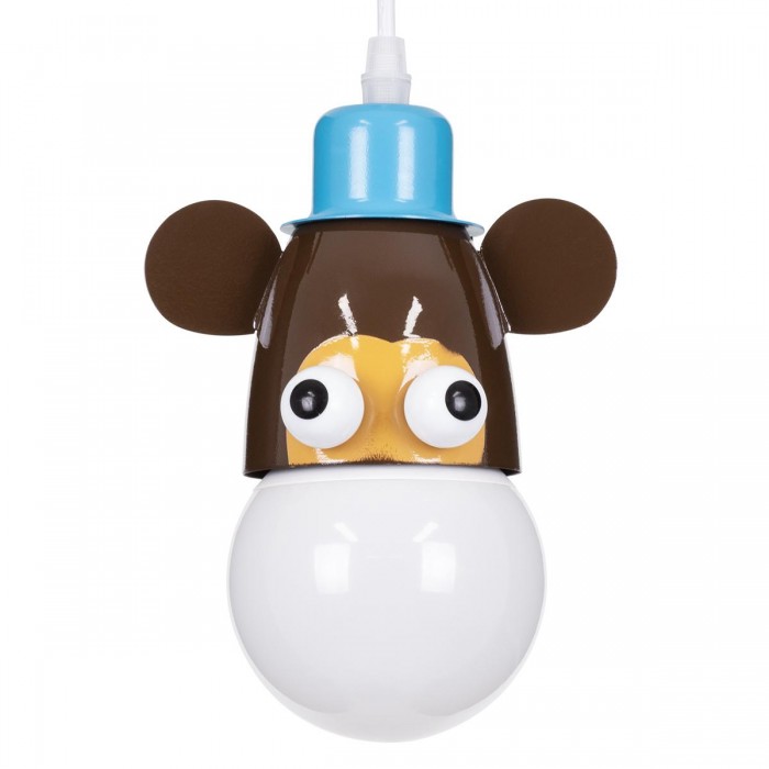 GloboStar® MONKEY 00640 Μοντέρνο Κρεμαστό Παιδικό Φωτιστικό Οροφής Μονόφωτο 1 x E27 Γαλάζιο Καφέ Μεταλλικό Μ14.5 x Π10.5 x Υ13.5cm GloboStar® MONKEY 00640 Μοντέρνο Κρεμαστό Παιδικό Φωτιστικό Οροφής Μονόφωτο 1 x E27 Γαλάζιο Καφέ Μεταλλικό Μ14.5 x Π10.5 x Υ13.5cm