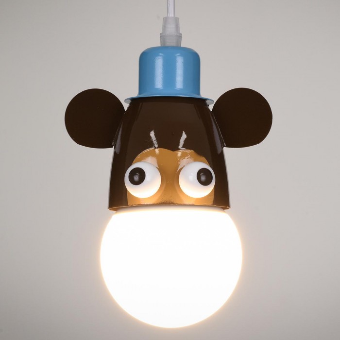 GloboStar® MONKEY 00640 Μοντέρνο Κρεμαστό Παιδικό Φωτιστικό Οροφής Μονόφωτο 1 x E27 Γαλάζιο Καφέ Μεταλλικό Μ14.5 x Π10.5 x Υ13.5cm GloboStar® MONKEY 00640 Μοντέρνο Κρεμαστό Παιδικό Φωτιστικό Οροφής Μονόφωτο 1 x E27 Γαλάζιο Καφέ Μεταλλικό Μ14.5 x Π10.5 x Υ13.5cm