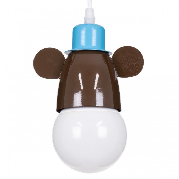 GloboStar® MONKEY 00640 Μοντέρνο Κρεμαστό Παιδικό Φωτιστικό Οροφής Μονόφωτο 1 x E27 Γαλάζιο Καφέ Μεταλλικό Μ14.5 x Π10.5 x Υ13.5cm GloboStar® MONKEY 00640 Μοντέρνο Κρεμαστό Παιδικό Φωτιστικό Οροφής Μονόφωτο 1 x E27 Γαλάζιο Καφέ Μεταλλικό Μ14.5 x Π10.5 x Υ13.5cm