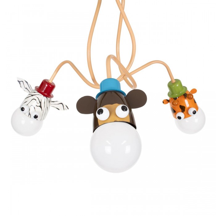 GloboStar® ZOO 00641 Μοντέρνο Κρεμαστό Παιδικό Φωτιστικό Οροφής Τρίφωτο 3 x E27 Πολύχρωμο Μεταλλικό Φ80 x Υ39cm GloboStar® ZOO 00641 Μοντέρνο Κρεμαστό Παιδικό Φωτιστικό Οροφής Τρίφωτο 3 x E27 Πολύχρωμο Μεταλλικό Φ80 x Υ39cm