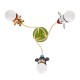GloboStar® ZOO 00641 Μοντέρνο Κρεμαστό Παιδικό Φωτιστικό Οροφής Τρίφωτο 3 x E27 Πολύχρωμο Μεταλλικό Φ80 x Υ39cm GloboStar® ZOO 00641 Μοντέρνο Κρεμαστό Παιδικό Φωτιστικό Οροφής Τρίφωτο 3 x E27 Πολύχρωμο Μεταλλικό Φ80 x Υ39cm