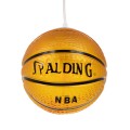 GloboStar® SPALDING NBA 00645 Μοντέρνο Κρεμαστό Παιδικό Φωτιστικό Οροφής Μονόφωτο 1 x E27 Πορτοκαλί Γυάλινο Φ18 x Υ18cm