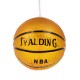 GloboStar® SPALDING NBA 00645 Μοντέρνο Κρεμαστό Παιδικό Φωτιστικό Οροφής Μονόφωτο 1 x E27 Πορτοκαλί Γυάλινο Φ18 x Υ18cm