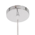 GloboStar® FOOTBALL 00646 Μοντέρνο Κρεμαστό Παιδικό Φωτιστικό Οροφής Μονόφωτο 1 x E27 Κόκκινο Λευκό Γυάλινο Φ25 x Υ25cm