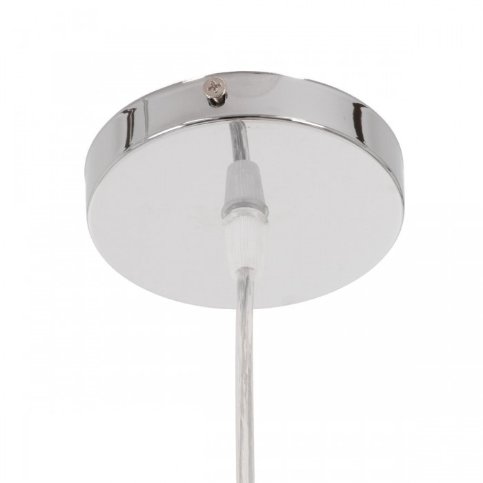 GloboStar® FOOTBALL 00646 Μοντέρνο Κρεμαστό Παιδικό Φωτιστικό Οροφής Μονόφωτο 1 x E27 Κόκκινο Λευκό Γυάλινο Φ25 x Υ25cm