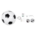 GloboStar® FOOTBALL 00647 Μοντέρνο Κρεμαστό Παιδικό Φωτιστικό Οροφής Μονόφωτο 1 x E27 Μαύρο Λευκό Γυάλινο Φ25 x Υ25cm