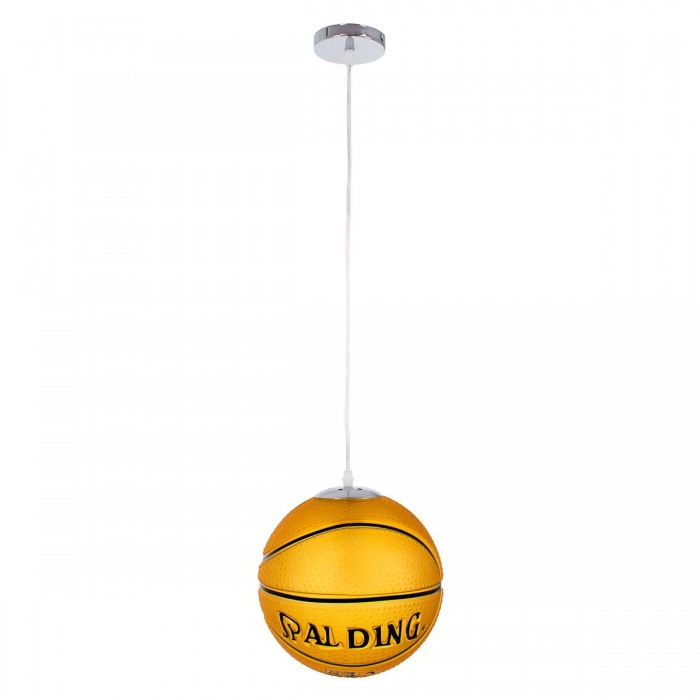 GloboStar® SPALDING NBA 00649 Μοντέρνο Κρεμαστό Παιδικό Φωτιστικό Οροφής Μονόφωτο 1 x E27 Πορτοκαλί Γυάλινο Φ25 x Υ25cm GloboStar® SPALDING NBA 00649 Μοντέρνο Κρεμαστό Παιδικό Φωτιστικό Οροφής Μονόφωτο 1 x E27 Πορτοκαλί Γυάλινο Φ25 x Υ25cm
