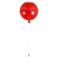 GloboStar® BALLOON 00652 Μοντέρνο Παιδικό Φωτιστικό Οροφής Μονόφωτο Κόκκινο Πλαστικό Μπάλα Φ30 x Υ33cm
