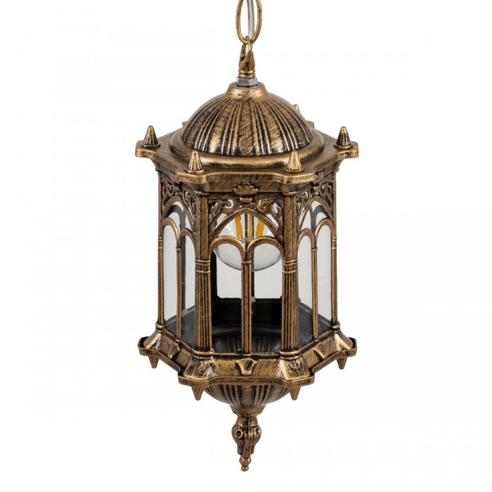 GloboStar® DARCY 00656 Vintage Κρεμαστό Φωτιστικό Οροφής Μονόφωτο 1 x E27 Μπρούτζινο Μεταλλικό Πλέγμα Φ15.5 x Y32.5cm GloboStar® DARCY 00656 Vintage Κρεμαστό Φωτιστικό Οροφής Μονόφωτο 1 x E27 Μπρούτζινο Μεταλλικό Πλέγμα Φ15.5 x Y32.5cm
