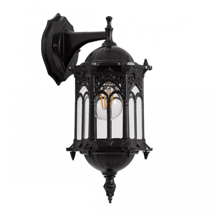 GloboStar® DARCY 00657 Vintage Φωτιστικό Τοίχου Απλίκα Μονόφωτο Μαύρο Μεταλλικό Πλέγμα Φ15.5 x Y34.5cm GloboStar® DARCY 00657 Vintage Φωτιστικό Τοίχου Απλίκα Μονόφωτο Μαύρο Μεταλλικό Πλέγμα Φ15.5 x Y34.5cm