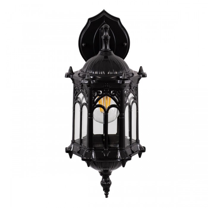 GloboStar® DARCY 00657 Vintage Φωτιστικό Τοίχου Απλίκα Μονόφωτο Μαύρο Μεταλλικό Πλέγμα Φ15.5 x Y34.5cm GloboStar® DARCY 00657 Vintage Φωτιστικό Τοίχου Απλίκα Μονόφωτο Μαύρο Μεταλλικό Πλέγμα Φ15.5 x Y34.5cm