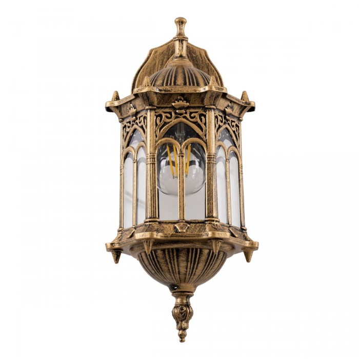 GloboStar® DARCY 00658 Vintage Φωτιστικό Τοίχου Απλίκα Μονόφωτο Μπρούτζινο Μεταλλικό Πλέγμα Φ15.5 x Y34.5cm GloboStar® DARCY 00658 Vintage Φωτιστικό Τοίχου Απλίκα Μονόφωτο Μπρούτζινο Μεταλλικό Πλέγμα Φ15.5 x Y34.5cm
