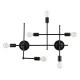 GloboStar® PIPING 00664 Vintage Industrial Επιτοίχιο Φωτιστικό Πολύφωτο Μαύρο Μεταλλικό Πλέγμα Μ66 x Π9.5 x Υ49cm GloboStar® PIPING 00664 Vintage Industrial Επιτοίχιο Φωτιστικό Πολύφωτο Μαύρο Μεταλλικό Πλέγμα Μ66 x Π9.5 x Υ49cm