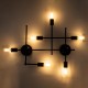 GloboStar® PIPING 00664 Vintage Industrial Επιτοίχιο Φωτιστικό Πολύφωτο Μαύρο Μεταλλικό Πλέγμα Μ66 x Π9.5 x Υ49cm GloboStar® PIPING 00664 Vintage Industrial Επιτοίχιο Φωτιστικό Πολύφωτο Μαύρο Μεταλλικό Πλέγμα Μ66 x Π9.5 x Υ49cm