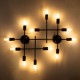 GloboStar® PIPING 00667-1 Vintage Industrial Φωτιστικό Οροφής Πολύφωτο Μαύρο Μεταλλικό Πλέγμα Μ78.5 x Π9.5 x Υ64cm GloboStar® PIPING 00667-1 Vintage Industrial Φωτιστικό Οροφής Πολύφωτο Μαύρο Μεταλλικό Πλέγμα Μ78.5 x Π9.5 x Υ64cm