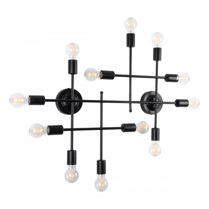 GloboStar® PIPING 00667-1 Vintage Industrial Φωτιστικό Οροφής Πολύφωτο Μαύρο Μεταλλικό Πλέγμα Μ78.5 x Π9.5 x Υ64cm GloboStar® PIPING 00667-1 Vintage Industrial Φωτιστικό Οροφής Πολύφωτο Μαύρο Μεταλλικό Πλέγμα Μ78.5 x Π9.5 x Υ64cm