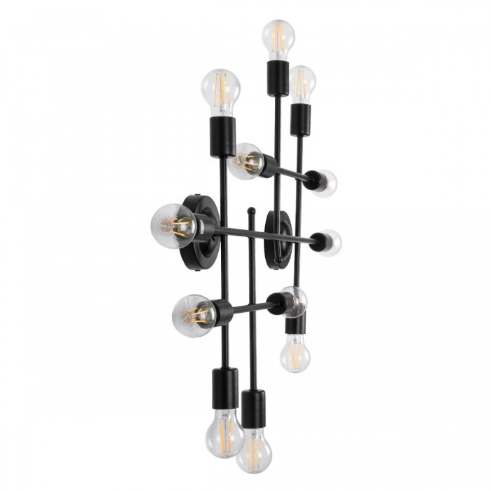 GloboStar® PIPING 00667-1 Vintage Industrial Φωτιστικό Οροφής Πολύφωτο Μαύρο Μεταλλικό Πλέγμα Μ78.5 x Π9.5 x Υ64cm GloboStar® PIPING 00667-1 Vintage Industrial Φωτιστικό Οροφής Πολύφωτο Μαύρο Μεταλλικό Πλέγμα Μ78.5 x Π9.5 x Υ64cm