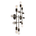 GloboStar® PIPING 00669-1 Vintage Industrial Φωτιστικό Οροφής Πολύφωτο Μπρούτζινο Μεταλλικό Πλέγμα Μ78.5 x Π9.5 x Υ64cm