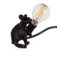 GloboStar® MOUSE 00675 Vintage Επιτραπέζιο Φωτιστικό Πορτατίφ Λαμπατέρ Μονόφωτο με Ντουί 1 x E14 AC 230V Μαύρο Πλαστικό Μ13 x Π4 x Υ7cm GloboStar® MOUSE 00675 Vintage Επιτραπέζιο Φωτιστικό Πορτατίφ Λαμπατέρ Μονόφωτο με Ντουί 1 x E14 AC 230V Μαύρο Πλαστικό Μ13 x Π4 x Υ7cm