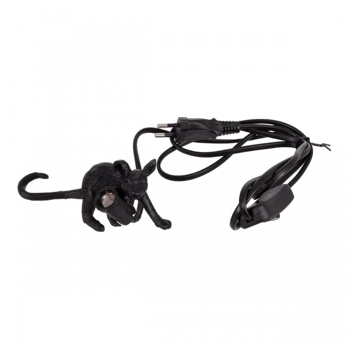 GloboStar® MOUSE 00675 Vintage Επιτραπέζιο Φωτιστικό Πορτατίφ Λαμπατέρ Μονόφωτο με Ντουί 1 x E14 AC 230V Μαύρο Πλαστικό Μ13 x Π4 x Υ7cm GloboStar® MOUSE 00675 Vintage Επιτραπέζιο Φωτιστικό Πορτατίφ Λαμπατέρ Μονόφωτο με Ντουί 1 x E14 AC 230V Μαύρο Πλαστικό Μ13 x Π4 x Υ7cm