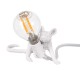 GloboStar® MOUSE 00676 Vintage Επιτραπέζιο Φωτιστικό Πορτατίφ Λαμπατέρ Μονόφωτο με Ντουί 1 x E14 AC 230V Λευκό Πλαστικό Μ13 x Π4 x Υ7cm GloboStar® MOUSE 00676 Vintage Επιτραπέζιο Φωτιστικό Πορτατίφ Λαμπατέρ Μονόφωτο με Ντουί 1 x E14 AC 230V Λευκό Πλαστικό Μ13 x Π4 x Υ7cm