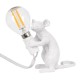 GloboStar® MOUSE 00679 Vintage Επιτραπέζιο Φωτιστικό Πορτατίφ Λαμπατέρ Μονόφωτο με Ντουί 1 x E14 AC 230V Λευκό Πλαστικό Μ12 x Π4 x Υ10cm GloboStar® MOUSE 00679 Vintage Επιτραπέζιο Φωτιστικό Πορτατίφ Λαμπατέρ Μονόφωτο με Ντουί 1 x E14 AC 230V Λευκό Πλαστικό Μ12 x Π4 x Υ10cm
