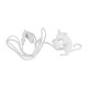 GloboStar® MOUSE 00679 Vintage Επιτραπέζιο Φωτιστικό Πορτατίφ Λαμπατέρ Μονόφωτο με Ντουί 1 x E14 AC 230V Λευκό Πλαστικό Μ12 x Π4 x Υ10cm GloboStar® MOUSE 00679 Vintage Επιτραπέζιο Φωτιστικό Πορτατίφ Λαμπατέρ Μονόφωτο με Ντουί 1 x E14 AC 230V Λευκό Πλαστικό Μ12 x Π4 x Υ10cm