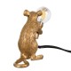 GloboStar® MOUSE 00680 Vintage Επιτραπέζιο Φωτιστικό Πορτατίφ Λαμπατέρ Μονόφωτο με Ντουί 1 x E14 AC 230V Χρυσό Πλαστικό Μ12 x Π4 x Υ10cm GloboStar® MOUSE 00680 Vintage Επιτραπέζιο Φωτιστικό Πορτατίφ Λαμπατέρ Μονόφωτο με Ντουί 1 x E14 AC 230V Χρυσό Πλαστικό Μ12 x Π4 x Υ10cm