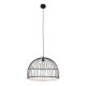 GloboStar® NEVIS 00681 Μοντέρνο Κρεμαστό Φωτιστικό Οροφής Μονόφωτο 1 x E27 Μαύρο Μεταλλικό Καμπάνα Πλέγμα Φ49 x Υ34.5cm GloboStar® NEVIS 00681 Μοντέρνο Κρεμαστό Φωτιστικό Οροφής Μονόφωτο 1 x E27 Μαύρο Μεταλλικό Καμπάνα Πλέγμα Φ49 x Υ34.5cm