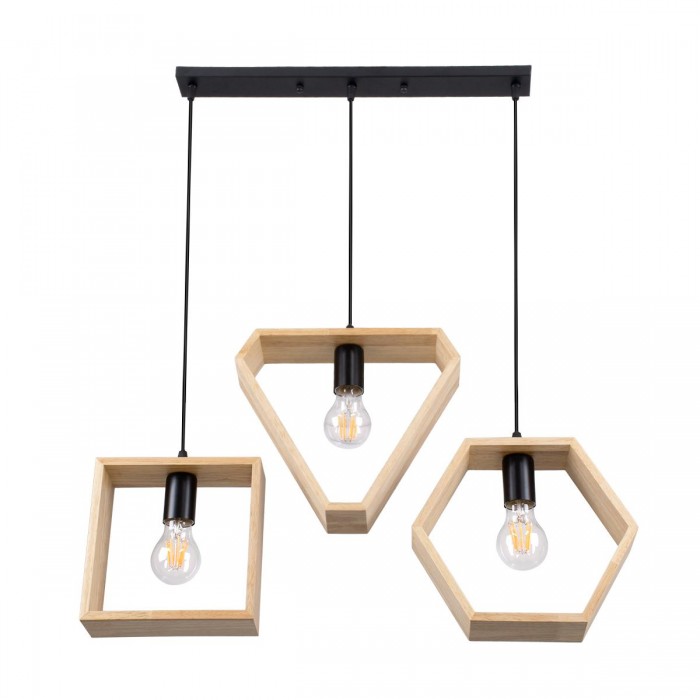 GloboStar® ELISE 00682 Μοντέρνο Κρεμαστό Φωτιστικό Οροφής Τρίφωτο 3 x E27 Μπεζ Μεταλλικό Ξύλινο Δρυς Ράγα Μ76 x Π8 x Υ130cm GloboStar® ELISE 00682 Μοντέρνο Κρεμαστό Φωτιστικό Οροφής Τρίφωτο 3 x E27 Μπεζ Μεταλλικό Ξύλινο Δρυς Ράγα Μ76 x Π8 x Υ130cm