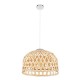 GloboStar® MANGEA 00716 Vintage Κρεμαστό Φωτιστικό Οροφής Μονόφωτο 1 x E27 Καφέ Ξύλινο Μπαμπού Φ50 x Y34cm GloboStar® MANGEA 00716 Vintage Κρεμαστό Φωτιστικό Οροφής Μονόφωτο 1 x E27 Καφέ Ξύλινο Μπαμπού Φ50 x Y34cm