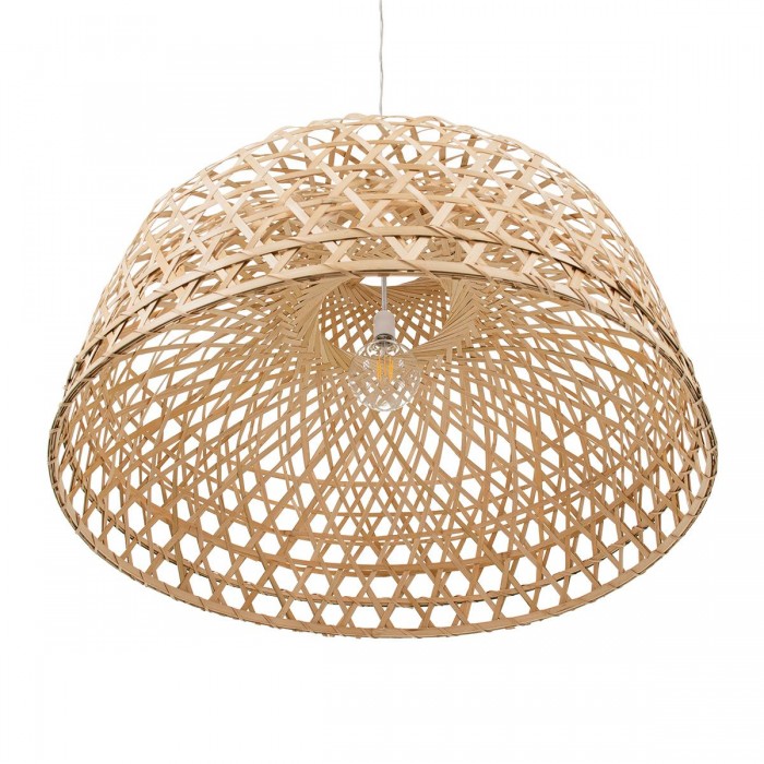 GloboStar® MANGEA 00717 Vintage Κρεμαστό Φωτιστικό Οροφής Μονόφωτο 1 x E27 Καφέ Ξύλινο Μπαμπού Φ100 x Y59cm GloboStar® MANGEA 00717 Vintage Κρεμαστό Φωτιστικό Οροφής Μονόφωτο 1 x E27 Καφέ Ξύλινο Μπαμπού Φ100 x Y59cm