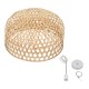 GloboStar® MANGEA 00717 Vintage Κρεμαστό Φωτιστικό Οροφής Μονόφωτο 1 x E27 Καφέ Ξύλινο Μπαμπού Φ100 x Y59cm GloboStar® MANGEA 00717 Vintage Κρεμαστό Φωτιστικό Οροφής Μονόφωτο 1 x E27 Καφέ Ξύλινο Μπαμπού Φ100 x Y59cm