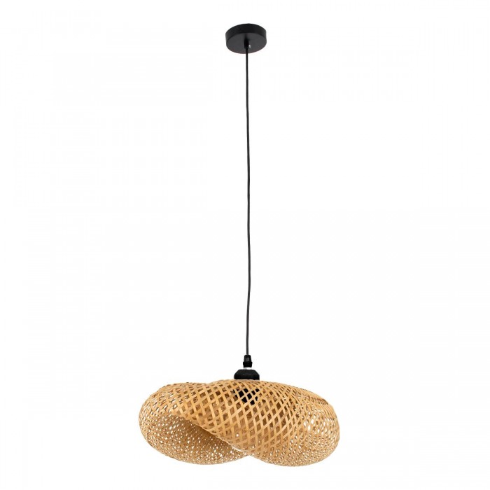 GloboStar® MEXICO 00718 Vintage Κρεμαστό Φωτιστικό Οροφής Μονόφωτο 1 x E27 Μπεζ Ξύλινο Μπαμπού Μ40 x Π30 x Y18cm GloboStar® MEXICO 00718 Vintage Κρεμαστό Φωτιστικό Οροφής Μονόφωτο 1 x E27 Μπεζ Ξύλινο Μπαμπού Μ40 x Π30 x Y18cm