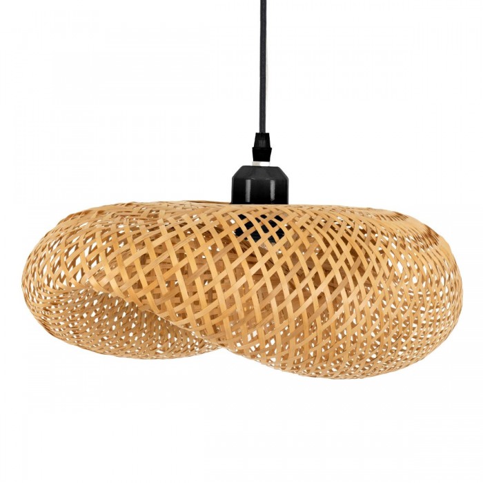 GloboStar® MEXICO 00718 Vintage Κρεμαστό Φωτιστικό Οροφής Μονόφωτο 1 x E27 Μπεζ Ξύλινο Μπαμπού Μ40 x Π30 x Y18cm GloboStar® MEXICO 00718 Vintage Κρεμαστό Φωτιστικό Οροφής Μονόφωτο 1 x E27 Μπεζ Ξύλινο Μπαμπού Μ40 x Π30 x Y18cm