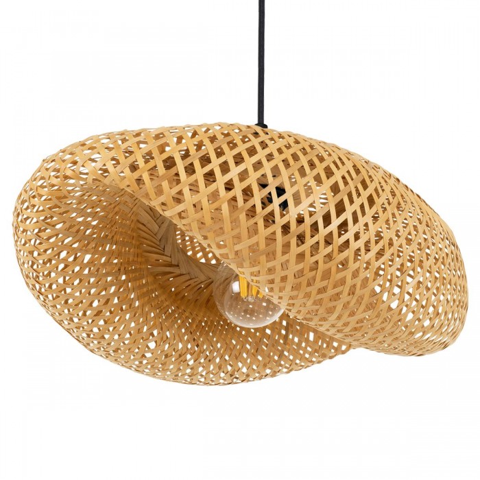 GloboStar® MEXICO 00718 Vintage Κρεμαστό Φωτιστικό Οροφής Μονόφωτο 1 x E27 Μπεζ Ξύλινο Μπαμπού Μ40 x Π30 x Y18cm GloboStar® MEXICO 00718 Vintage Κρεμαστό Φωτιστικό Οροφής Μονόφωτο 1 x E27 Μπεζ Ξύλινο Μπαμπού Μ40 x Π30 x Y18cm
