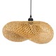 GloboStar® MEXICO 00719 Vintage Κρεμαστό Φωτιστικό Οροφής Μονόφωτο 1 x E27 Μπεζ Ξύλινο Μπαμπού Μ65 x Π46 x Y30cm GloboStar® MEXICO 00719 Vintage Κρεμαστό Φωτιστικό Οροφής Μονόφωτο 1 x E27 Μπεζ Ξύλινο Μπαμπού Μ65 x Π46 x Y30cm