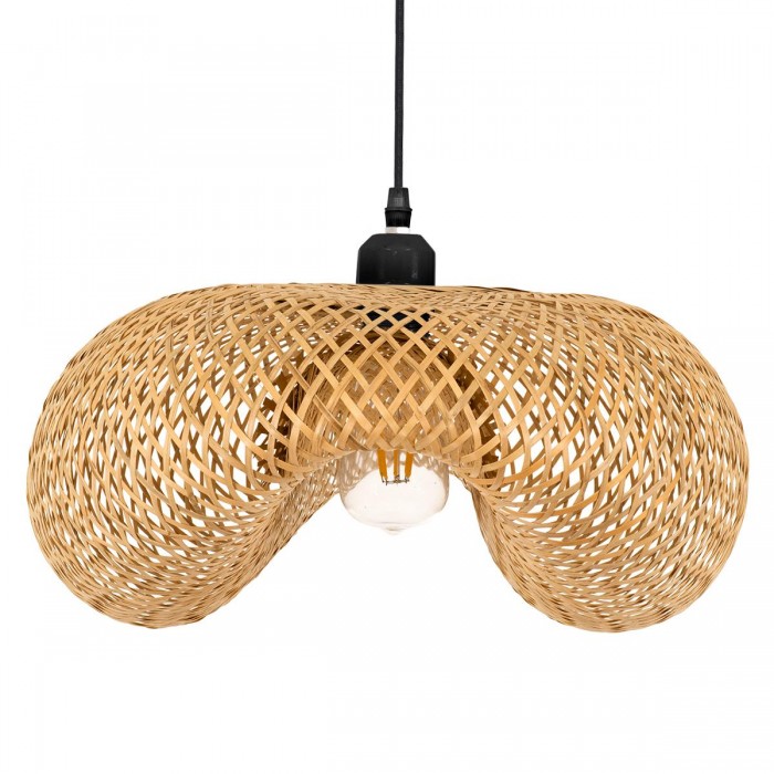 GloboStar® MEXICO 00719 Vintage Κρεμαστό Φωτιστικό Οροφής Μονόφωτο 1 x E27 Μπεζ Ξύλινο Μπαμπού Μ65 x Π46 x Y30cm GloboStar® MEXICO 00719 Vintage Κρεμαστό Φωτιστικό Οροφής Μονόφωτο 1 x E27 Μπεζ Ξύλινο Μπαμπού Μ65 x Π46 x Y30cm