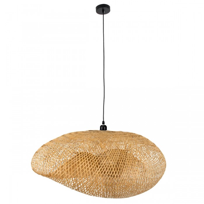 GloboStar® MEXICO 00721 Vintage Κρεμαστό Φωτιστικό Οροφής Μονόφωτο 1 x E27 Μπεζ Ξύλινο Μπαμπού Μ100 x Π80 x Y35cm GloboStar® MEXICO 00721 Vintage Κρεμαστό Φωτιστικό Οροφής Μονόφωτο 1 x E27 Μπεζ Ξύλινο Μπαμπού Μ100 x Π80 x Y35cm