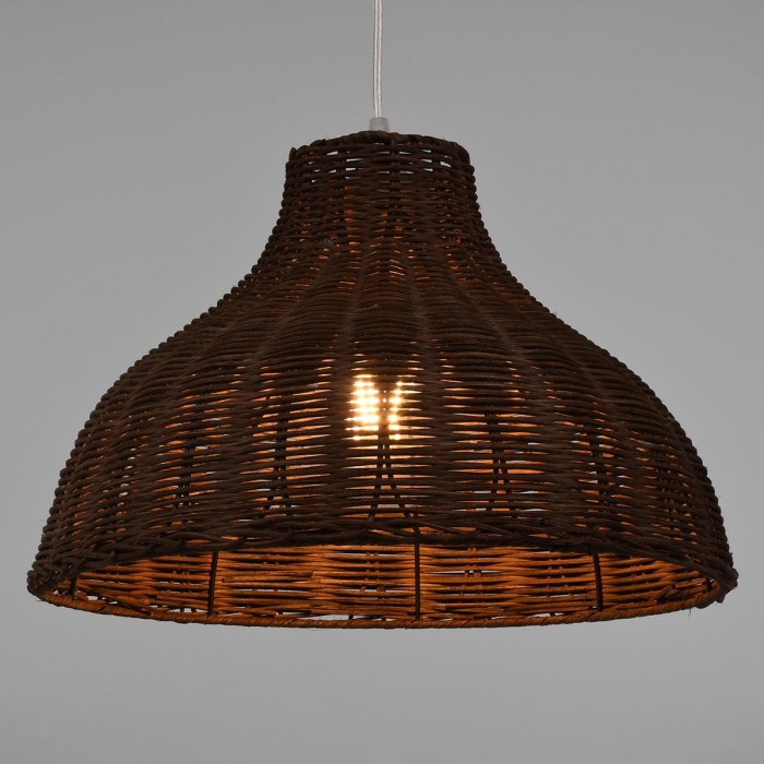 GloboStar® MAYOTTE 00725 Vintage Κρεμαστό Φωτιστικό Οροφής Μονόφωτο 1 x E27 Καφέ Ξύλινο Μπαμπού Φ40 x Y28cm GloboStar® MAYOTTE 00725 Vintage Κρεμαστό Φωτιστικό Οροφής Μονόφωτο 1 x E27 Καφέ Ξύλινο Μπαμπού Φ40 x Y28cm