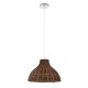GloboStar® MAYOTTE 00725 Vintage Κρεμαστό Φωτιστικό Οροφής Μονόφωτο 1 x E27 Καφέ Ξύλινο Μπαμπού Φ40 x Y28cm GloboStar® MAYOTTE 00725 Vintage Κρεμαστό Φωτιστικό Οροφής Μονόφωτο 1 x E27 Καφέ Ξύλινο Μπαμπού Φ40 x Y28cm