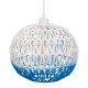 GloboStar® SANTOR 00728 Vintage Κρεμαστό Φωτιστικό Οροφής Μονόφωτο 1 x E27 Λευκό - Μπλε Καμπάνα με Σχοινί Φ30 x Υ30cm GloboStar® SANTOR 00728 Vintage Κρεμαστό Φωτιστικό Οροφής Μονόφωτο 1 x E27 Λευκό - Μπλε Καμπάνα με Σχοινί Φ30 x Υ30cm