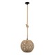 GloboStar® MANDALA 00731 Vintage Κρεμαστό Φωτιστικό Οροφής Μονόφωτο 1 x E27 Πλέγμα με Μπεζ Σχοινί Φ30 x Υ30cm GloboStar® MANDALA 00731 Vintage Κρεμαστό Φωτιστικό Οροφής Μονόφωτο 1 x E27 Πλέγμα με Μπεζ Σχοινί Φ30 x Υ30cm