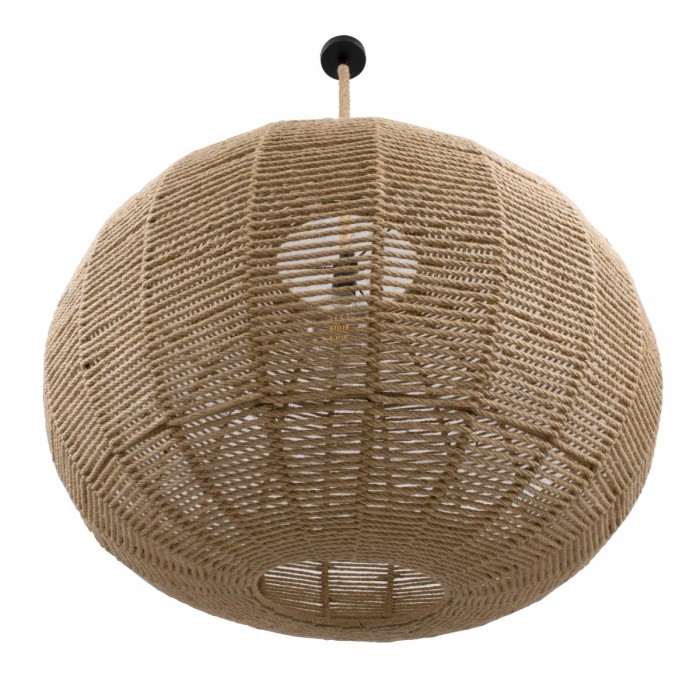 GloboStar® MANDALA 00732 Vintage Κρεμαστό Φωτιστικό Οροφής Μονόφωτο 1 x E27 Πλέγμα με Μπεζ Σχοινί Φ80 x Υ60cm GloboStar® MANDALA 00732 Vintage Κρεμαστό Φωτιστικό Οροφής Μονόφωτο 1 x E27 Πλέγμα με Μπεζ Σχοινί Φ80 x Υ60cm