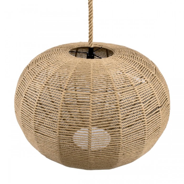 GloboStar® MANDALA 00732 Vintage Κρεμαστό Φωτιστικό Οροφής Μονόφωτο 1 x E27 Πλέγμα με Μπεζ Σχοινί Φ80 x Υ60cm GloboStar® MANDALA 00732 Vintage Κρεμαστό Φωτιστικό Οροφής Μονόφωτο 1 x E27 Πλέγμα με Μπεζ Σχοινί Φ80 x Υ60cm