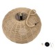 GloboStar® MANDALA 00732 Vintage Κρεμαστό Φωτιστικό Οροφής Μονόφωτο 1 x E27 Πλέγμα με Μπεζ Σχοινί Φ80 x Υ60cm GloboStar® MANDALA 00732 Vintage Κρεμαστό Φωτιστικό Οροφής Μονόφωτο 1 x E27 Πλέγμα με Μπεζ Σχοινί Φ80 x Υ60cm