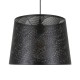 GloboStar® SPARKLE 00733 Μοντέρνο Κρεμαστό Φωτιστικό Οροφής Μονόφωτο 1 x E27 Μαύρο Μεταλλικό Πλέγμα Φ35 x Y26cm